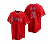 Men's Los Angeles Angels #3 Waylor Ward Red Cool Base Stitched Jersey