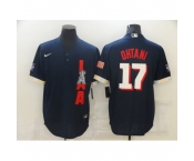 Men's Los Angeles Angels of Anaheim #17 Shohei Ohtani Navy 2021 All-Star Game Authentic Jersey
