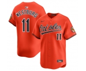 Men's Baltimore Orioles #11 Jordan Westburg Orange 2025 2nd Alternate Limited Cool Base Stitched Baseball Jersey