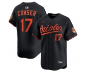 Men's Baltimore Orioles #17 Colton Cowser Black 2025 Alternate Limited Stitched Baseball Jersey