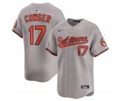 Men's Baltimore Orioles #17 Colton Cowser Gray 2025 Limited Stitched Baseball Jersey