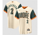 Men's Baltimore Orioles #2 Gunnar Henderson Natural 2026 City Connect Stadium Stitched Baseball Jersey Men's Baltimore Orioles #2 Gunnar Henderson Natural 2026 City Connect Stadium Stitched Baseball Jersey