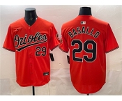 Men's Baltimore Orioles #29 Samuel Basallo Orange 2025 Limited Stitched Baseball Jersey Men's Baltimore Orioles #29 Samuel Basallo Orange 2025 Limited Stitched Baseball Jersey