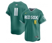 Men's Boston Red Sox #11 Rafael Devers Green 2025 City Connect Limited Stitched Baseball Jersey