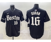 Men's Boston Red Sox #16 Jarren Duran Black Gothic Vapor Limited Stitched Baseball Jersey