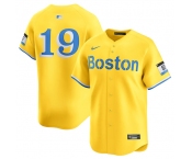 Men's Boston Red Sox #19 Roman Anthony Gold City Connect Stitched Baseball Jersey