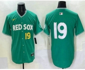 Men's Boston Red Sox #19 Roman Anthony Green 2025 City Connect Limited Jersey