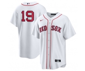 Men's Boston Red Sox #19 Roman Anthony White No Name Cool Base Stitched Baseball Jersey