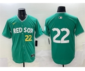 Men's Boston Red Sox #22 Garrett Whitlock Green 2025 City Connect Limited Stitched Baseball Jersey