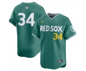 Men's Boston Red Sox #34 David Ortiz Green 2025 City Connect Limited Stitched Baseball Jersey