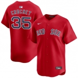 Men's Boston Red Sox #35 Garrett Crochet Red 2024 Alternate Limited Stitched Baseball Jersey