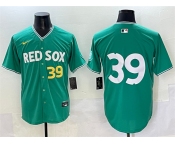Men's Boston Red Sox #39 Marcelo Mayer Green 2025 City Connect Limited Stitched Baseball Jersey