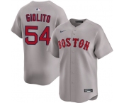 Men's Boston Red Sox #54 Lucas Giolito Gray 2024 Away Limited Stitched Baseball Jersey