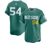Men's Boston Red Sox #54 Lucas Giolito Green 2025 City Connect Limited Stitched jersey
