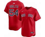 Men's Boston Red Sox #54 Lucas Giolito Red 2025 Alternate Limited Stitched Baseball Jersey