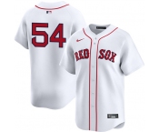 Men's Boston Red Sox #54 Lucas Giolito White No Name 2024 Home Limited Stitched Jersey