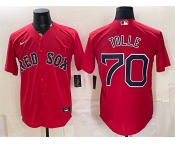 Men's Boston Red Sox #70 Payton Tolle Red Cool Base Stitched Baseball Jersey Men's Boston Red Sox #70 Payton Tolle Red Cool Base Stitched Baseball Jersey