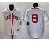 Men's Boston Red Sox #8 Carl Yastrzemski White Cool Base Stitched Baseball Jersey Men's Boston Red Sox #8 Carl Yastrzemski White Cool Base Stitched Baseball Jersey