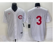 Men's Cincinnati Reds #3 Scooter Gennett White Field of Dreams Stitched Baseball Jersey