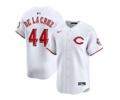 Men's Cincinnati Reds #44 Elly De La Cruz White 2025 Home Limited Stitched Baseball Jersey