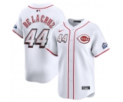 Men's Cincinnati Reds #44 Elly De La Cruz White 2025 Speedway Classic Home Limited Stitched Baseball Jersey