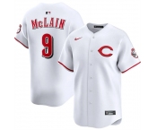 Men's Cincinnati Reds #9 Matt McLain White 2025 Home Limited Stitched Baseball Jersey