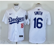 Men's Los Angeles Dodgers #16 Will Smith White Home Limited Stitched Baseball Jersey Men's Los Angeles Dodgers #16 Will Smith White Home Limited Stitched Baseball Jersey
