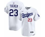 Men's Los Angeles Dodgers #23 Kyle Tucker White 2026 Home Limited Stitched Baseball Jersey