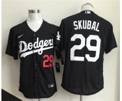 Men's Los Angeles Dodgers #29 Tarik Skubal Black 2026 Cool Base Stitched Baseball Jersey Men's Los Angeles Dodgers #29 Tarik Skubal Black 2026 Cool Base Stitched Baseball Jersey