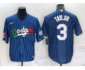 Men's Los Angeles Dodgers #3 Chris Taylor Navy Blue Pinstripe 2020 World Series Cool Base Nike Jersey Men's Los Angeles Dodgers #3 Chris Taylor Navy Blue Pinstripe 2020 World Series Cool Base Nike Jersey