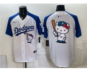 Men's Los Angeles Dodgers Hello Kitty White Royal Vapor Limited Stitched Baseball Jersey Men's Los Angeles Dodgers Hello Kitty White Royal Vapor Limited Stitched Baseball Jersey