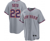 Men's New York Mets #22 Juan Soto Gray 2025 Limited Stitched Baseball Jersey