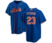 Men's New York Mets ##23 David Peterson Royal Cool Base Stitched Baseball Jersey