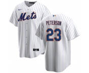 Men's New York Mets #23 David Peterson White Cool Base Stitched Baseball Jersey