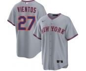 Men's New York Mets #27 Mark Vientos Gray 2025 Limited Stitched Baseball Jersey