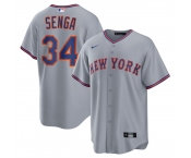 Men's New York Mets #34 Kodai Senga Gray 2025 Limited Stitched Baseball Jersey