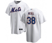 Men's New York Mets #38 Tylor Megill White Cool Base Stitched Baseball Jersey