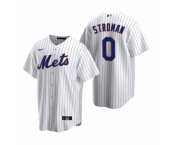 Men's Nike New York Mets #0 Marcus Stroman White 2020 Home Stitched Baseball Jersey