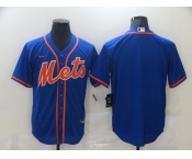 Nike Men's New York Mets Blank Blue Alternate Home Cool Base Baseball Jersey