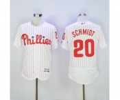 Men Philadelphia Phillies #20 Mike Schmidt Majestic White Flexbase Authentic Collection Player Jersey Men Philadelphia Phillies #20 Mike Schmidt Majestic White Flexbase Authentic Collection Player Jersey
