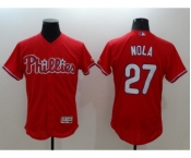 Men Philadelphia Phillies #27 Aaron Nola Majestic Red Flexbase Authentic Collection Player Men Philadelphia Phillies #27 Aaron Nola Majestic Red Flexbase Authentic Collection Player