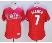 Men Philadelphia Phillies #7 Maikel Franco Majestic red Flexbase Authentic Collection Player Jersey Men Philadelphia Phillies #7 Maikel Franco Majestic red Flexbase Authentic Collection Player Jersey