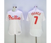 Men's Majestic Philadelphia Phillies #7 Maikel Franco White Red Strip Flexbase Authentic Collection MLB Jersey Men's Majestic Philadelphia Phillies #7 Maikel Franco White Red Strip Flexbase Authentic Collection MLB Jersey