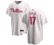 Men's Philadelphia Phillies #17 Max Kepler White 2024 Cool Base Stitched Jersey