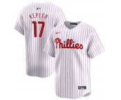 Men's Philadelphia Phillies #17 Max Kepler White 2024 Home Limited Stitched Jersey