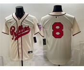 Men's Philadelphia Phillies #8 Nick Castellanos Cream 2026 Field of Dreams Stadium Stitched Baseball Jersey Men's Philadelphia Phillies #8 Nick Castellanos Cream 2026 Field of Dreams Stadium Stitched Baseball Jersey