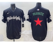 Men's Philadelphia Phillies Black Gothic Phanatic Vapor Limited Stitched Jersey