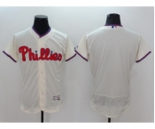 Men's Philadelphia Phillies Blank Majestic Cream Flexbase Authentic Collection Team Jersey Men's Philadelphia Phillies Blank Majestic Cream Flexbase Authentic Collection Team Jersey