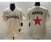 Men's Philadelphia Phillies Cream Phanatic Gothic Vapor Limited Stitched Jersey