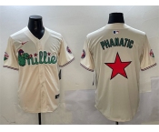 Men's Philadelphia Phillies Phanatic Cream Limited Stitched Jersey